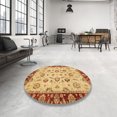 thumbnail image 3 of Ahgly Company Indoor Rectangle Abstract Orange Oriental Area Rugs, 7' x 9', 3 of 6