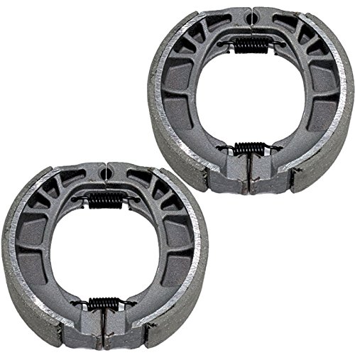 Caltric Front & Rear Brake Shoes Compatible With Honda C70 C-70 Passport 70 1980-1983