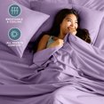 thumbnail image 2 of Bare Home Premium 1800 Collection Ensemble de Draps 3 Pcs, Très Grand Simple, Lavande, 2 of 10