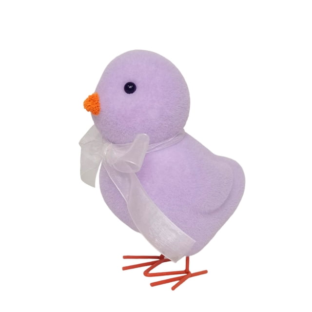 Easter Chicks With Decorative Bows Desktop Ornament For Home Yard Party Celebration