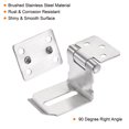 thumbnail image 4 of Unique Bargains 3'' Stainless Steel 90 Degree Heavy Door Latch Hasp Lock Padlock, Silver, 4 of 5
