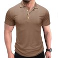 thumbnail image 2 of RKSTN Chemises pour Hommes Manches Courtes Mode Décontractée Manches Courtes Boutons Hauts Patchwork Chandails Blouse Chemises Hawaïennes pour Hommes, 2 of 6