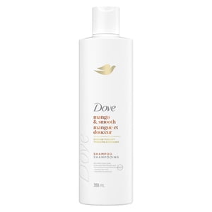 Dove Shampooing Mango & Soin bioprotéine lisse + Beurre de mangue, 355 ml