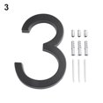 thumbnail image 1 of Large 5.6\" Modern Floating House/Door Numbers 12mm Brushed Stainless Steel, 1 of 10