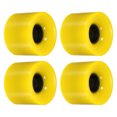 thumbnail image 1 of Unique Bargains Roues Longboard 60 mm Roue de Planche à Roulettes Roues de Rue pour Planches à Roulettes Roues Cruiser 78 A, Jaune Lot de 4, 1 of 4