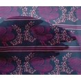 thumbnail image 4 of oneOone Viscose Chiffon Fabric Stripe|Leaves & Hen Block Printed Fabric 1 Yard 42 Inch Wide, 4 of 4