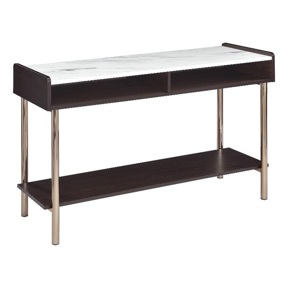 Steve Silver Carrie Noyer Fini Table de Sofa en Bois de 47 Pouces