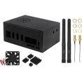 thumbnail image 1 of Metal Case Included Antenna Black Metal Case for Orange Pi 5 Plus (Model A), 1 of 9