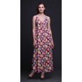 thumbnail image 3 of Bimba Robe Longue Maxi à Bretelles Spaghetti Ajustables à Imprimé Floral, Tenue de Plage d'Été - Moyen, 3 of 6