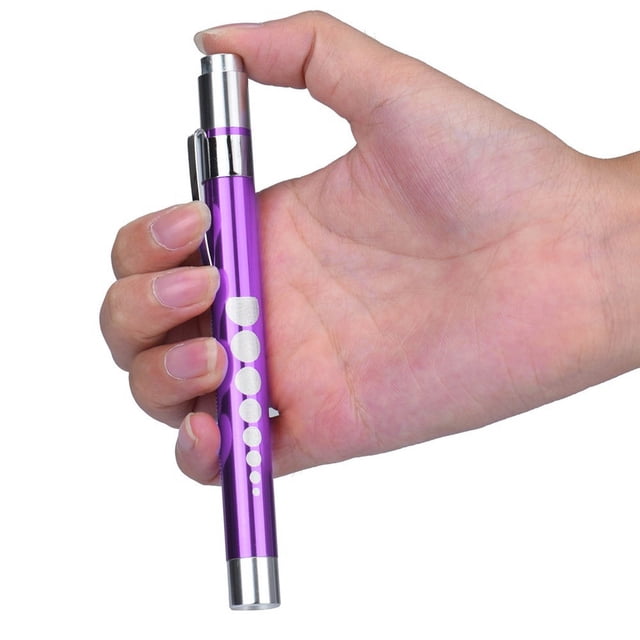 Agiferg LED Sanitary Pen Light Aluminum Alloy Pen Flashlight White Light Yellow Light Inspection Pupil Light For Oral Ophthalmology