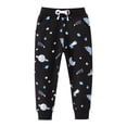 thumbnail image 1 of Boys Cotton Sweatpants Kids Jogger Pants Running Jogging Pants With Pockets Drawstring Black, 1 of 6