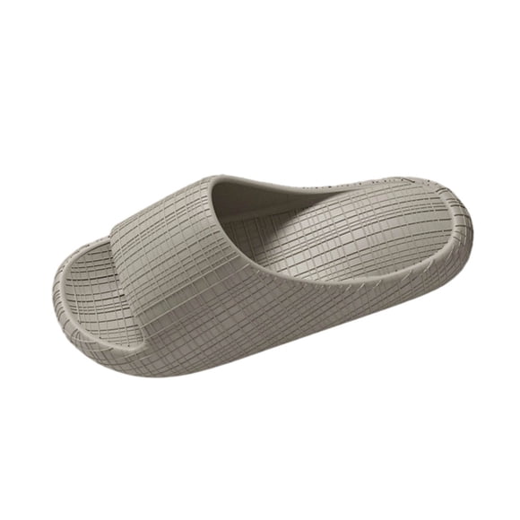 Wensltd Black House Slippers for Mens Cushioned Comfortable Thick Sole Bathroom Shower Shoes