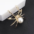 thumbnail image 4 of Accessoires d'Halloween pour Femmes Broche Personnalisée Araignée Dorée Strass Métal Buste Rétro Accessoires en Gros Halloween, 4 of 8