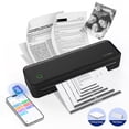 thumbnail image 1 of Thermal Printer, 2600mAh Battery, 300 dpi Wireless Printer Support US Letter & A4 for Travel, Inkless Portable Bluetooth & USB Printer, Compatible with IOS Android MacOs Windows, 1 of 12