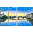 thumbnail image 2 of Pont Médiéval de Carraia sur la Rivière Arno - Impression Photo sur Toile de Plage, 2 of 3