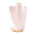 thumbnail image 3 of Milaget Necklace Display Chain Bust Stand Holder Decor for Showcase Store Countertop 30 cm Beige Velvet, 3 of 9