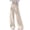 Khaki, variant on Fall Saving! HVOBTTY Women's Casual Long Trousers, Ladies' Loose and Casual Hanging Feeling Floor Dragging Wide Leg Striped Pants Black, S