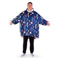 thumbnail image 1 of Bare Home Plush Sherpa Wearable Blanket - Fluffy & Soft - Lightweight - Adult, Superhero, 1 of 7