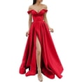 thumbnail image 1 of Kcodviy Robes de Bal Dames Longues Robes Formelles Perlées pour Femmes Élégantes Longues Robes Robe Veste Crisn Satin Spaghetti Fête Robes pour Femmes Robes Formelles Robe de Bal Robe de Mariage Robe de Soirée, 1 of 4