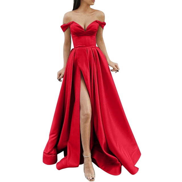 Kcodviy Robes de Bal Dames Longues Robes Formelles Perlées pour Femmes Élégantes Longues Robes Robe Veste Crisn Satin Spaghetti Fête Robes pour Femmes Robes Formelles Robe de Bal Robe de Mariage Robe de Soirée