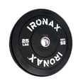 thumbnail image 4 of Ironax 10 lb Olympic Bumper Plate 2 Inch Low Bounce Rubber Home Gym, 4 of 5