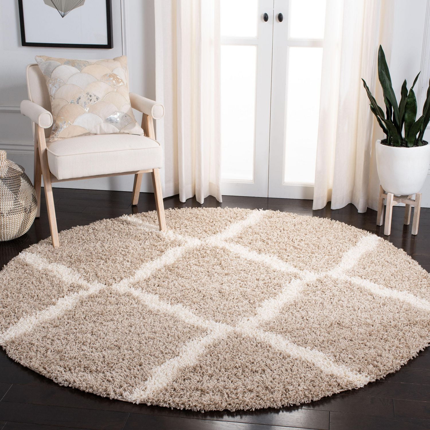 Safavieh Dallas Logan Tapis Géométrique Shag