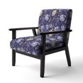 thumbnail image 3 of Designart "Ragdoll Royalty" Purple Paisley Upholstered Accent Chair - Glam Arm Chair For Living Room, 3 of 7