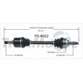 thumbnail image 2 of TrakMotive Fd-8022 Arbre d'Essieu de CV, 2 of 2