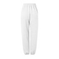 thumbnail image 4 of Women's Drawstring Waist Thickened Loose Straight Leg Sports Pants, 4 of 4