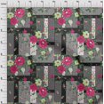 thumbnail image 4 of oneOone Cotton Poplin Pink Fabric Asian Floral With Geometrical Texture Sewing Craft Projects Fabric Prints By Yard 42 Inch Wide, 4 of 4