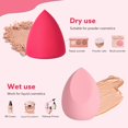thumbnail image 2 of CUITING 8pcs Makeup Sponge Set Professional Blender Sponge Soft Concealer Sponge Facial Makeup Tools for Foundation Liquid Powder  for Birthday Party Mother‘s Day(Pink&Rose Red), 2 of 4
