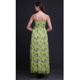 thumbnail image 3 of Bimba Robe à Bretelles Smockée en Georgette Imprimée Ceanothus & Flowerpecker Bird pour Femmes - Moyen, 3 of 7