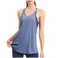 thumbnail image 1 of Chbgutlmr Workout Tops for Women U Neck Sleeveless Solid Color Racerback Athletic Gym Yoga Tops Camis, 1 of 4
