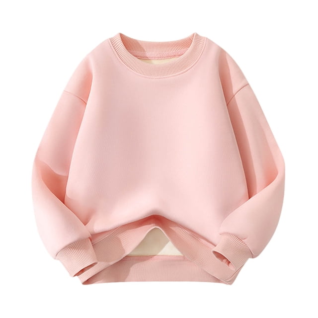 Sweaters for Boys Fleece Thickened Long Sleeve Capless Casual Warm