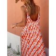 thumbnail image 4 of MesaSe Robe Maxi Bohème Sans Manches à Volants Décontractée Ample pour Vacances à la Plage, 4 of 7