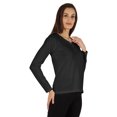 thumbnail image 2 of Inkmeso Solid Button Henley T-shirt For Womens Casual BasicLong SleeveTee T-shirts, 2 of 7