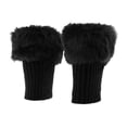 thumbnail image 2 of lionlar Knit Boots Cuff Toppers Leg Warmer Boot Sock Sleeves Black, 2 of 8