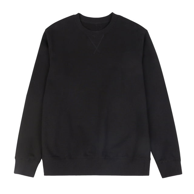 QIPOPIQ Originaux en Molleton, Chandail Teint en Pièce, Chandails à Col Rond pour Hommes en Liquidation