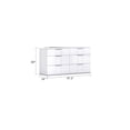 thumbnail image 2 of K-LIVING HARVEY DRESSER IN 2 TONE GLOSS WHITE WITH FLANNEL GREY, 2 of 6