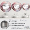 thumbnail image 4 of Designart "Pink Cherry Blossom love expression IV" Cherry Blossom Pink Large Round Mirror - Round Mirror Wall Décor - Traditional Round Printed Mirror 29" x 29" Inch, 4 of 5