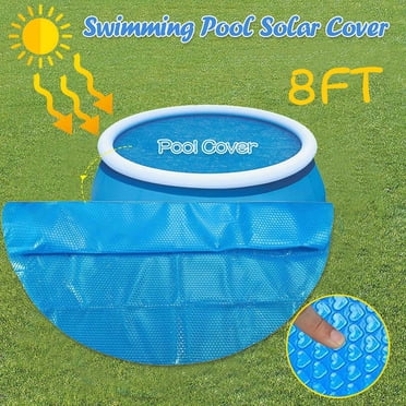 EGNMCR Housse de Piscine Extérieure PE Housse de Piscine en Forme de Cœur Bulle Film Isolant de Piscine Circulaire Housse de Piscine Solaire Housses de Piscine