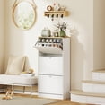thumbnail image 2 of HOMCOM Armoire à Chaussures Moderne avec 3 Tiroirs Basculants pour 18 Paires de Chaussures, 2 of 10