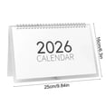 thumbnail image 3 of QTOCIO 2026 Check In Monthly Calendar Mujis Style Minimalisst Literary Office Study Planner Desktop Ornament, 3 of 4