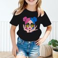 thumbnail image 2 of TZEWGL T-Shirts pour Enfants Impression Graphique Col Rond Manches Courtes Vêtements pour Filles Garçons Taille 13-14T, 2 of 5