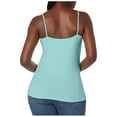 thumbnail image 3 of Hiiyo Women's Spaghetti Strap Camisole with Built-In Bra Summer Tank Top, Sizes XXL, 3 of 5