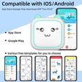 thumbnail image 4 of Portable Mini Thermal Inkless Printers Wireless Bluetooth Printers Available For Android And IOS, Can Print Question Bank, Photos, Labels, Documents, Etc.1ml, 4 of 8
