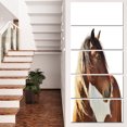 thumbnail image 1 of Grande Illustration de Cheval Brun - Impression d'Art sur Toile d'Animal, 1 of 3