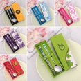 thumbnail image 4 of 2Pcs Portable Metal Tableware Outdoor Picnic Camping Cutlery Chopsticks Spoon, 4 of 9