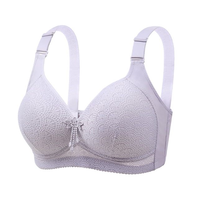 Yuzhih Bras for Women Push up No Padding Comfort Underwire Plus Size Full Coverage Seamless Everyday Bras