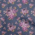 thumbnail image 1 of oneOone Polyester Spandex Dusty Blue Fabric Florals Fabric For Sewing Printed Craft Fabric By The Yard 56 Inch Wide, 1 of 4